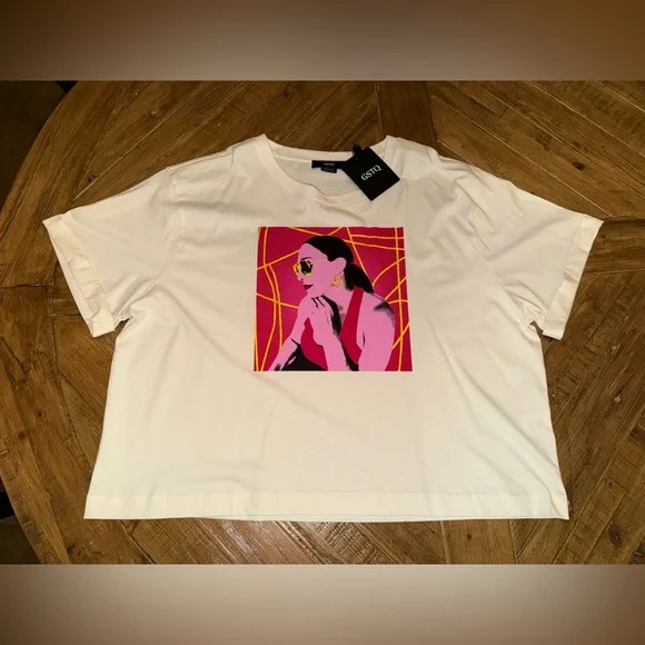 GSTQ God Save The Queen boxy top “if it’s not Fun, I don’t want to do it” 2X NWT - Picture 2 of 13